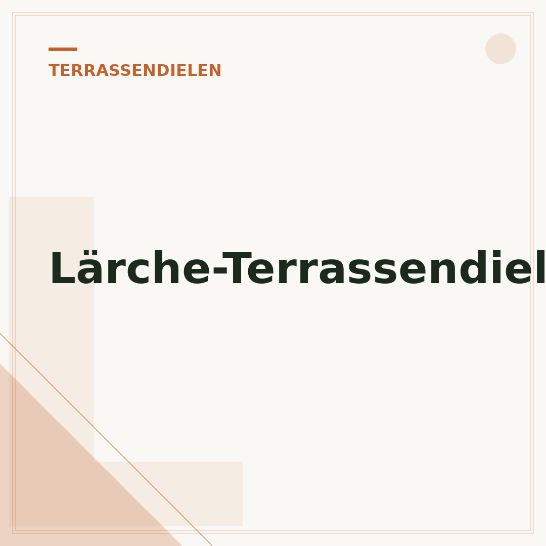 Lärche-Terrassendielen