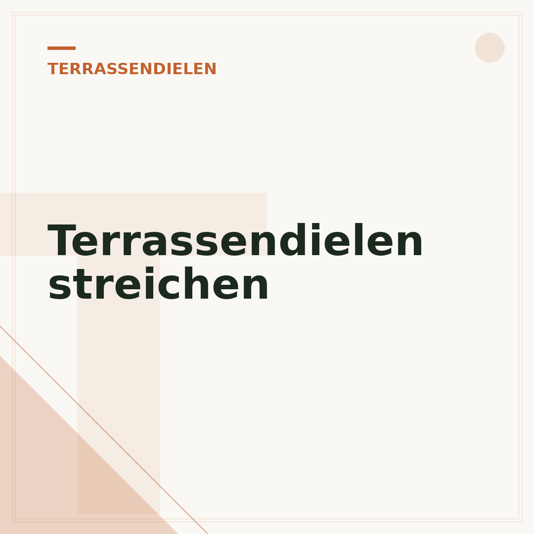 Terrassendielen streichen