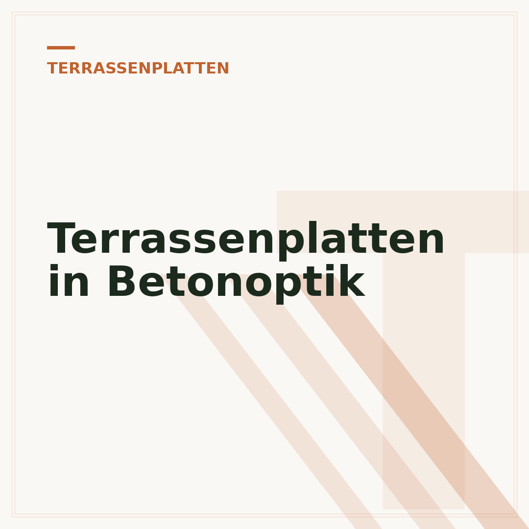 Terrassenplatten in Betonoptik