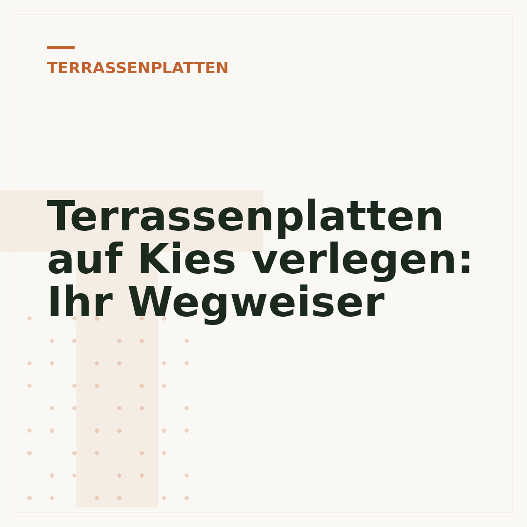 Terrassenplatten auf Kies verlegen: Ihr Wegweiser