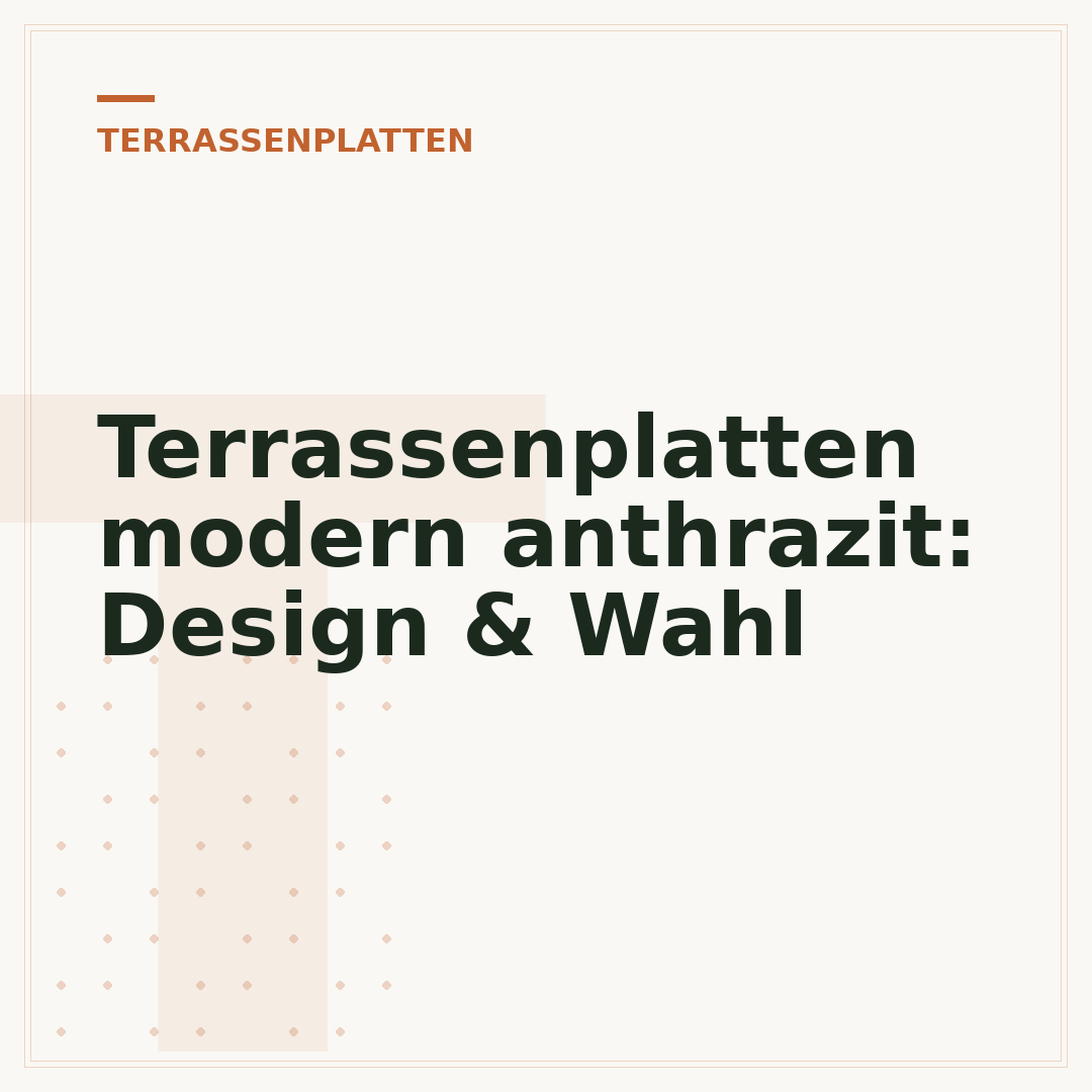 Terrassenplatten modern anthrazit: Design & Wahl