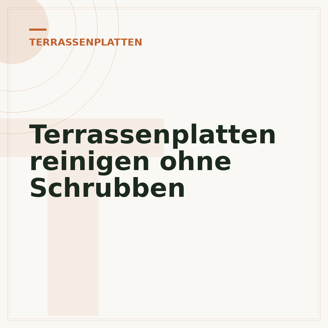 Terrassenplatten reinigen ohne Schrubben