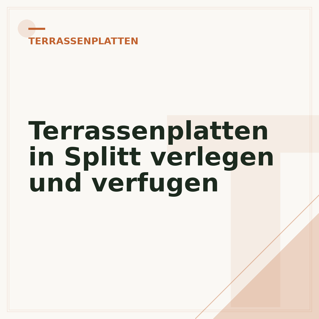 Terrassenplatten in Splitt verlegen und verfugen