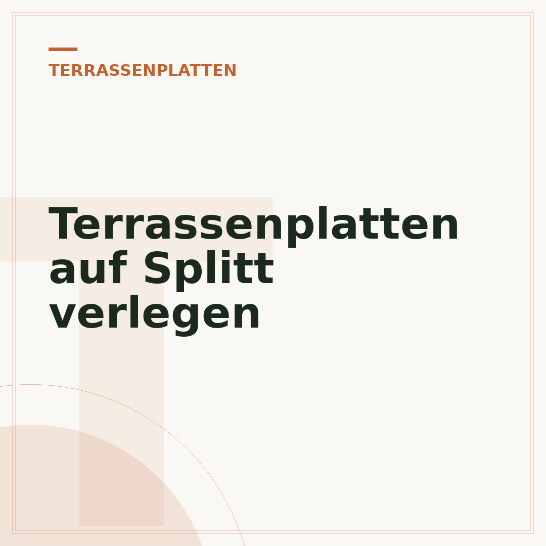 Terrassenplatten auf Splitt verlegen