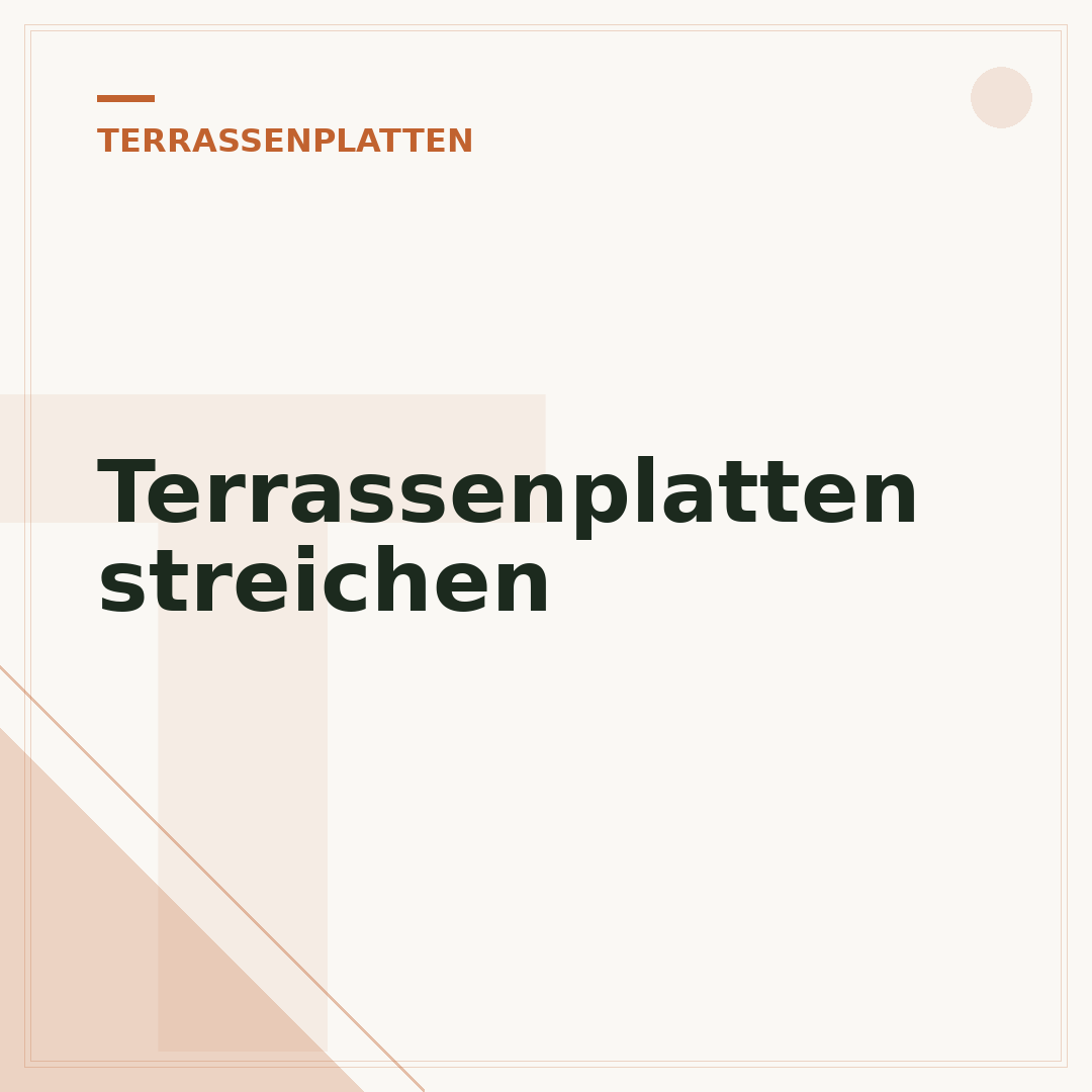 Terrassenplatten streichen