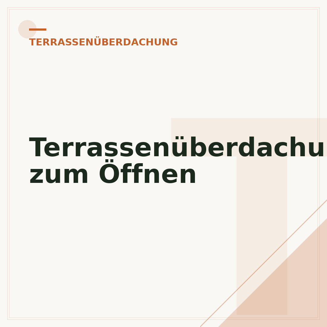 Terrassenüberdachung zum Öffnen