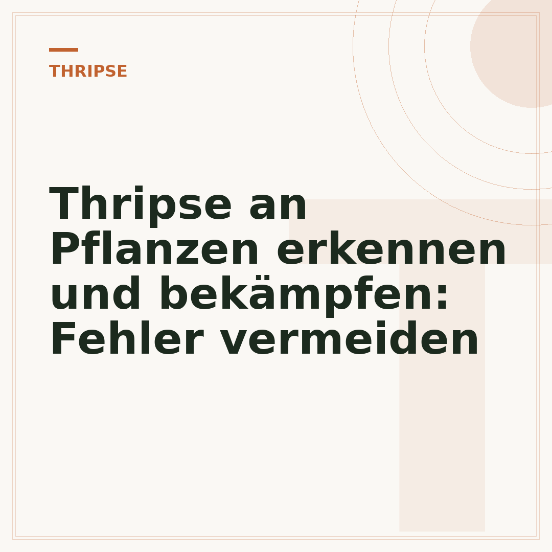 Thripse an Pflanzen erkennen und bekämpfen: Fehler vermeiden