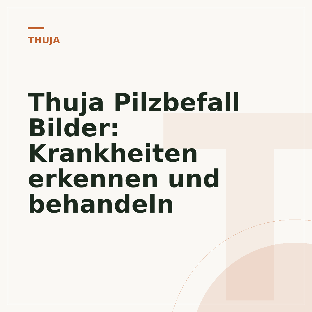 Thuja Pilzbefall Bilder: Krankheiten erkennen und behandeln
