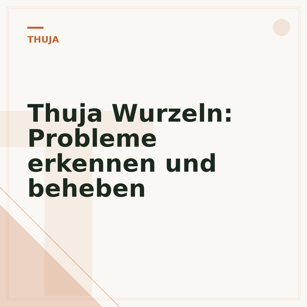 Thuja Wurzeln: Probleme erkennen und beheben