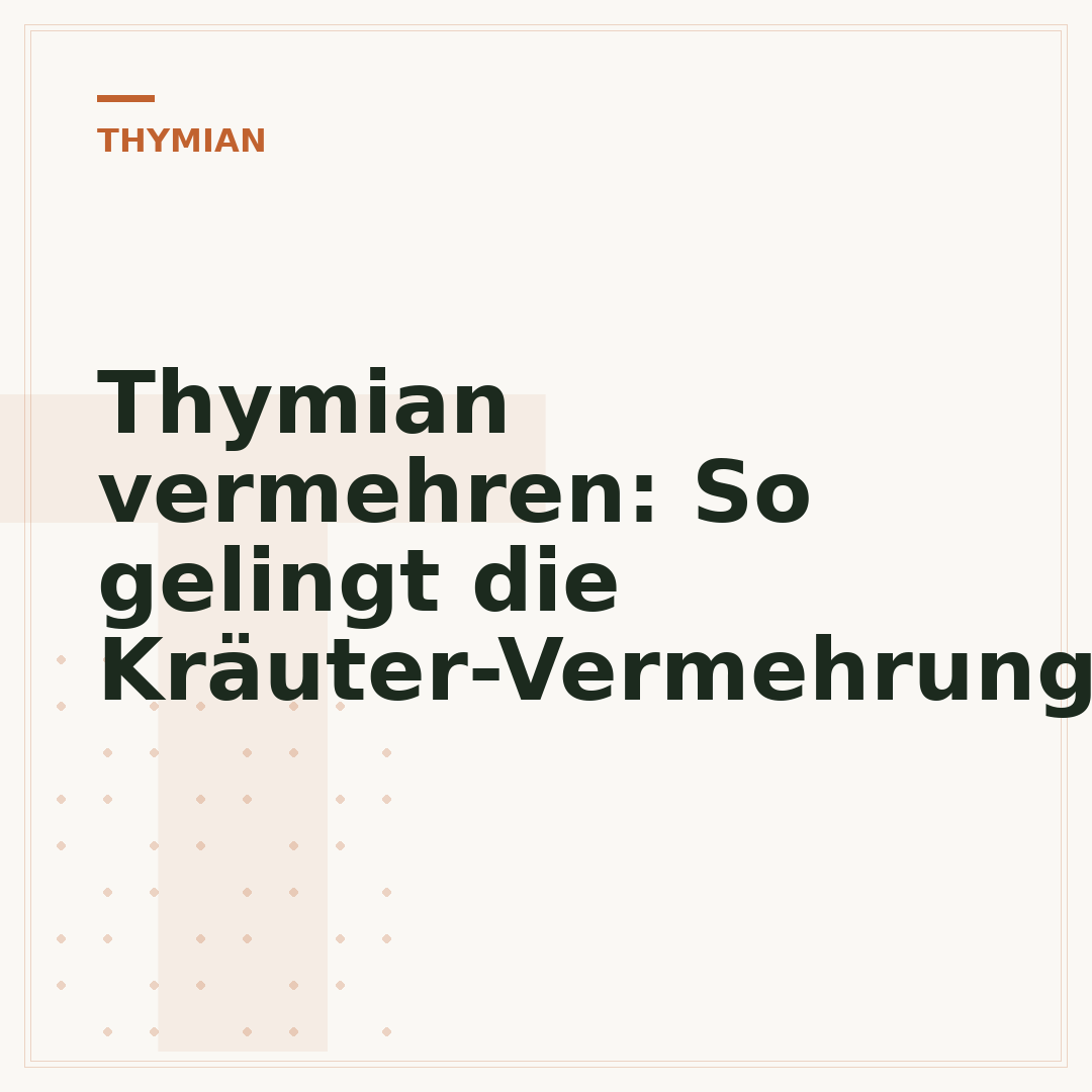 Thymian vermehren: So gelingt die Kräuter-Vermehrung