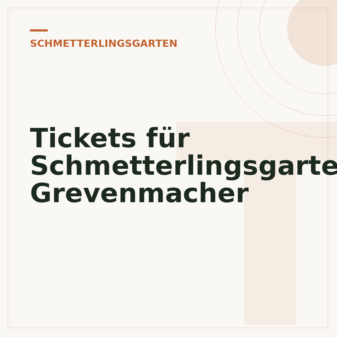 Tickets für Schmetterlingsgarten Grevenmacher