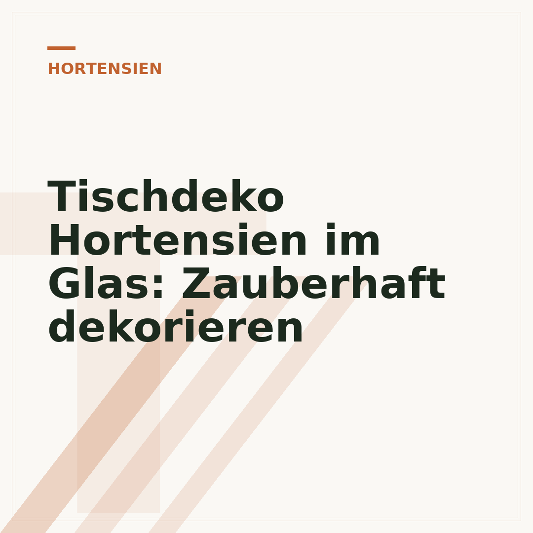 Tischdeko Hortensien im Glas: Zauberhaft dekorieren