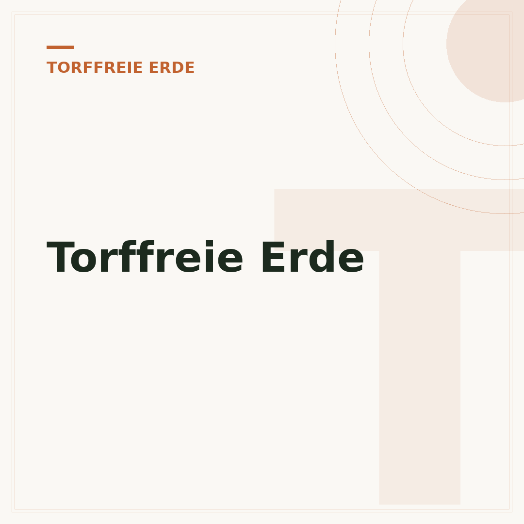 Torffreie Erde