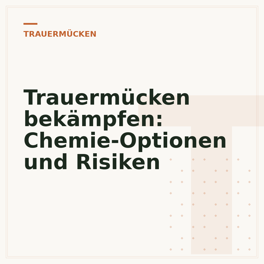 Trauermücken bekämpfen: Chemie-Optionen und Risiken