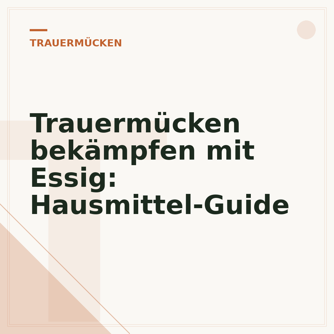 Trauermücken bekämpfen mit Essig: Hausmittel-Guide