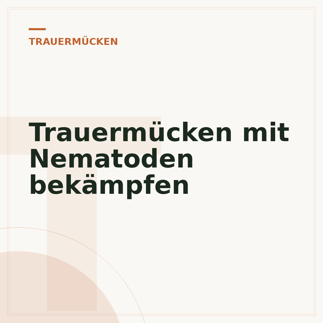 Trauermücken mit Nematoden bekämpfen