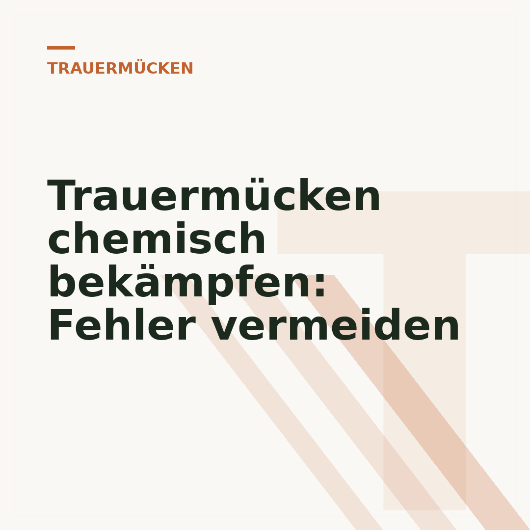 Trauermücken chemisch bekämpfen: Fehler vermeiden