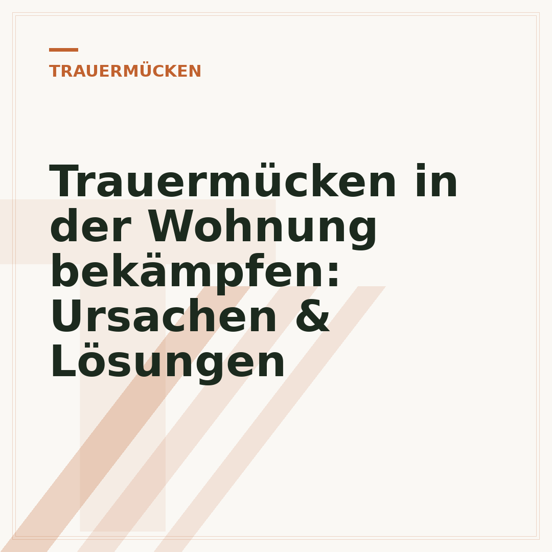 Trauermücken in der Wohnung bekämpfen: Ursachen & Lösungen