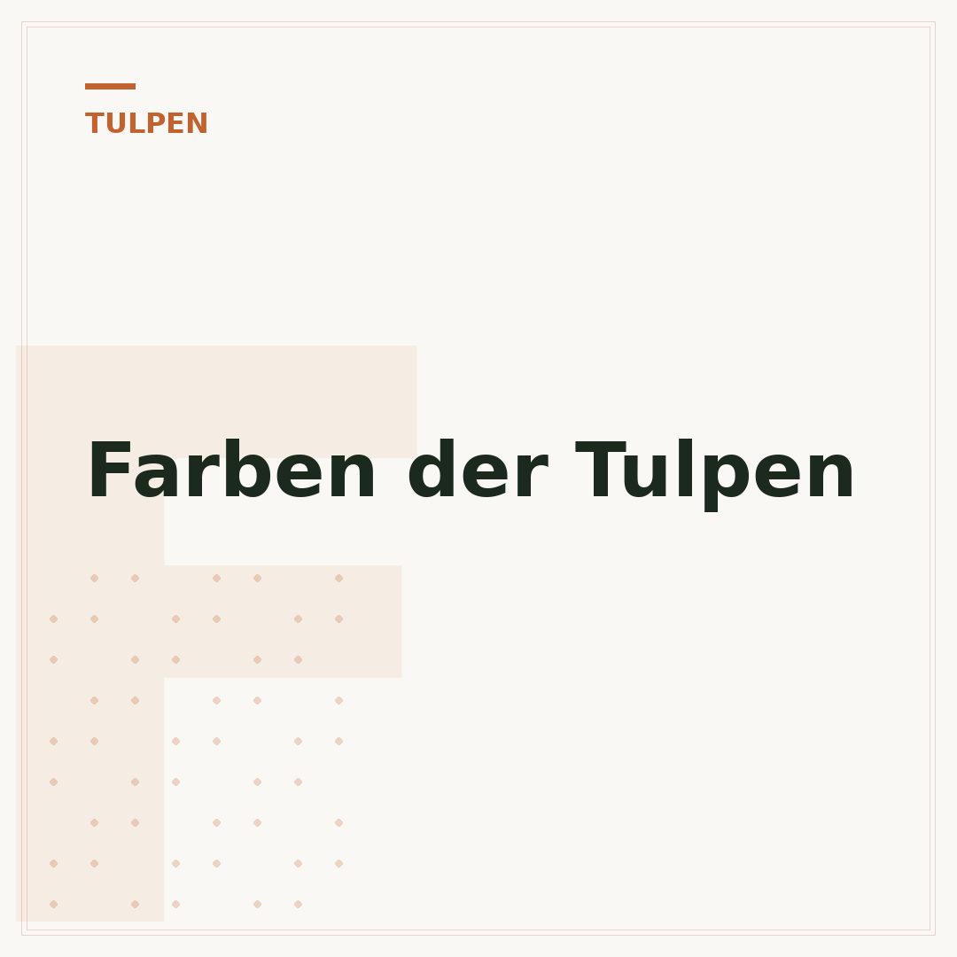 Farben der Tulpen