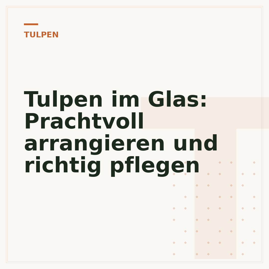 Tulpen im Glas: Prachtvoll arrangieren und richtig pflegen