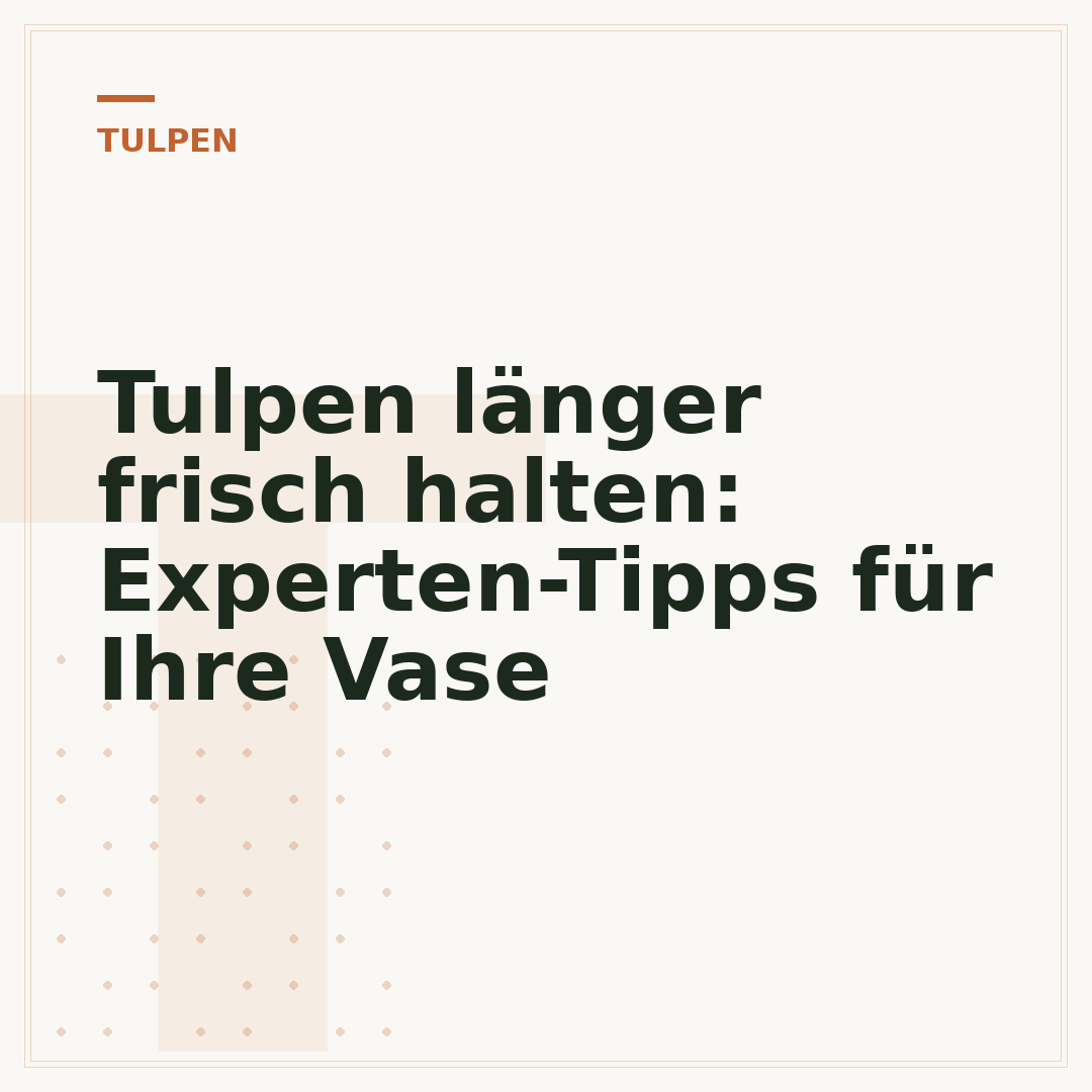 Tulpen länger frisch halten: Experten-Tipps für Ihre Vase