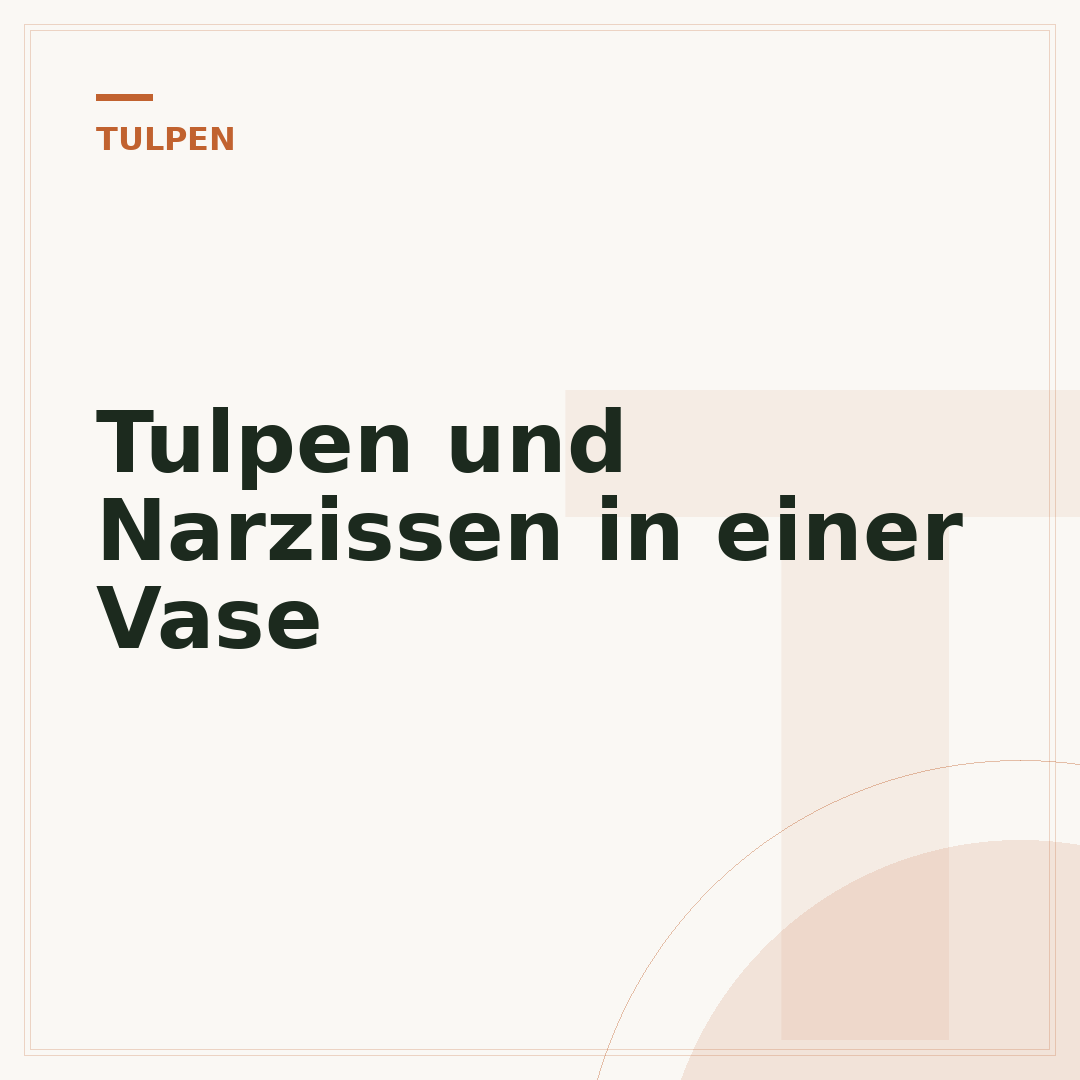 Tulpen und Narzissen in einer Vase