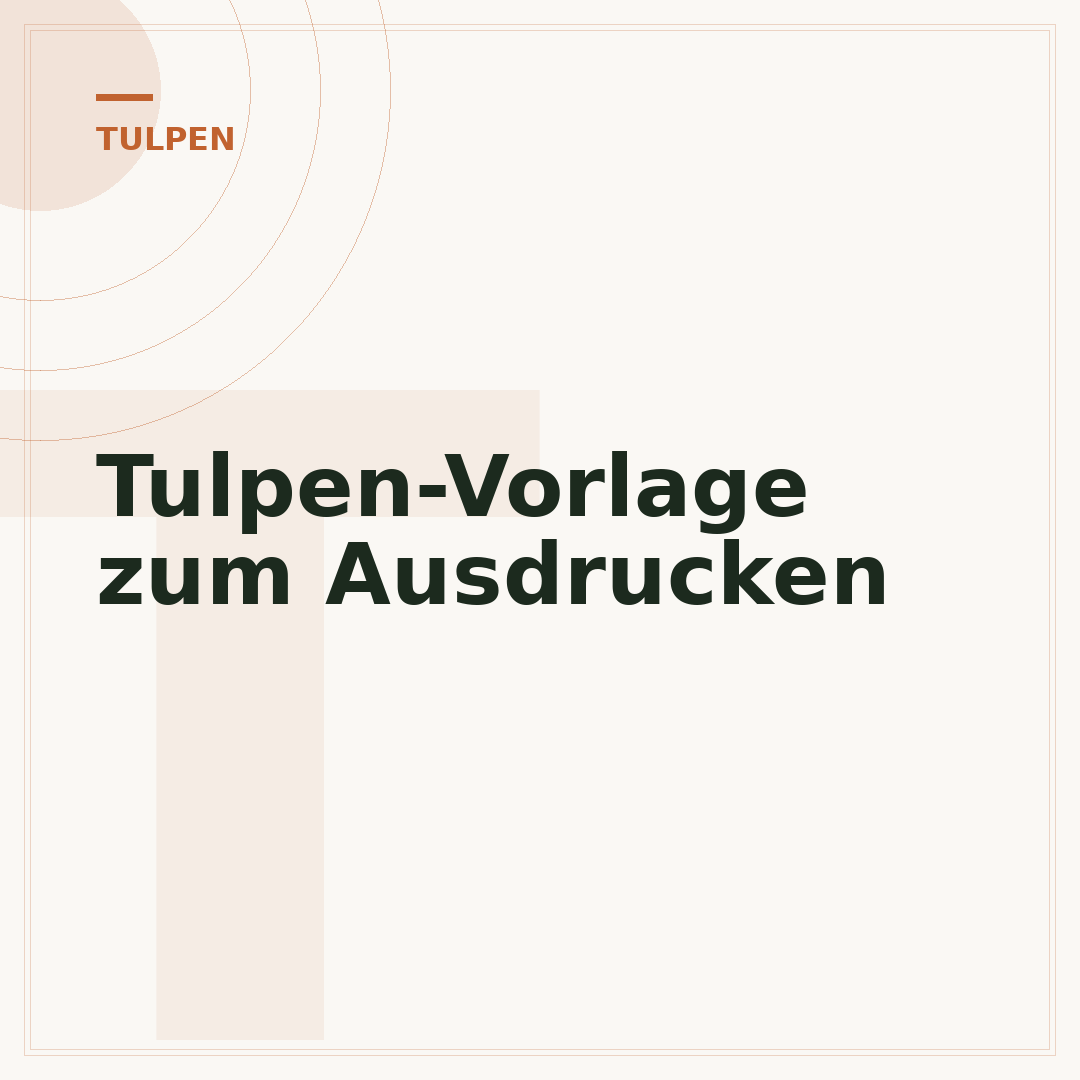 Tulpen-Vorlage zum Ausdrucken
