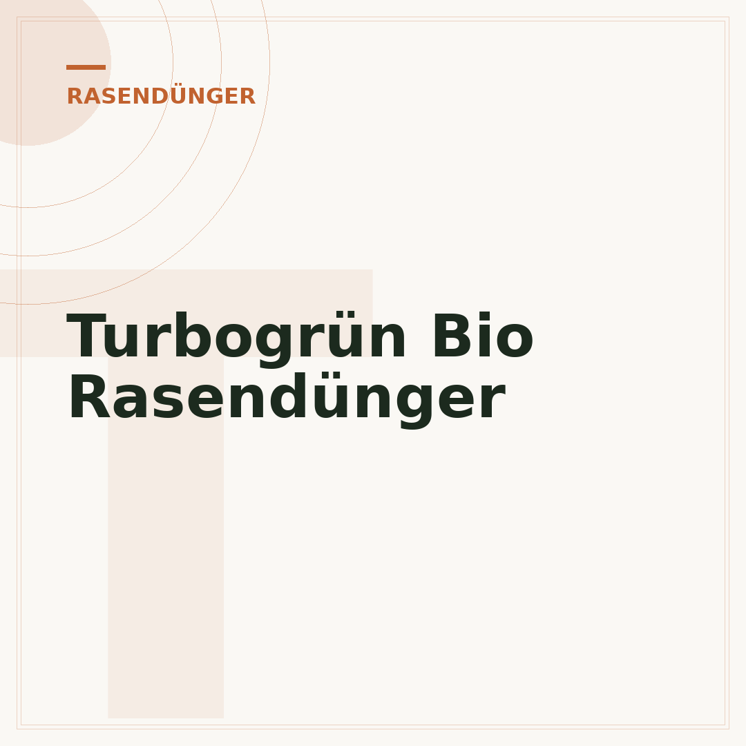 Turbogrün Bio Rasendünger