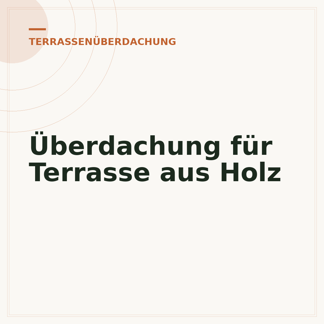 Überdachung für Terrasse aus Holz