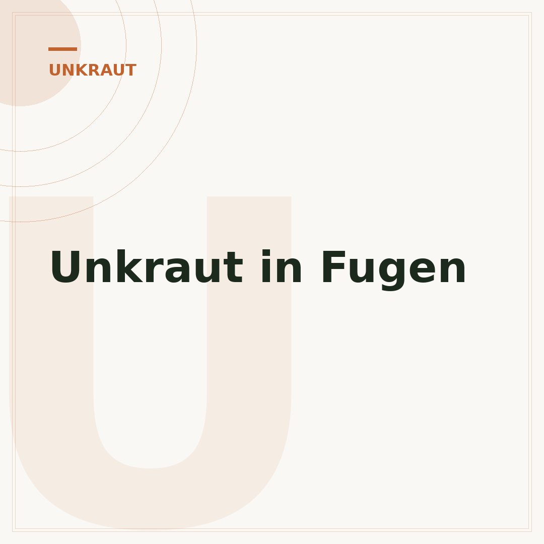 Unkraut in Fugen