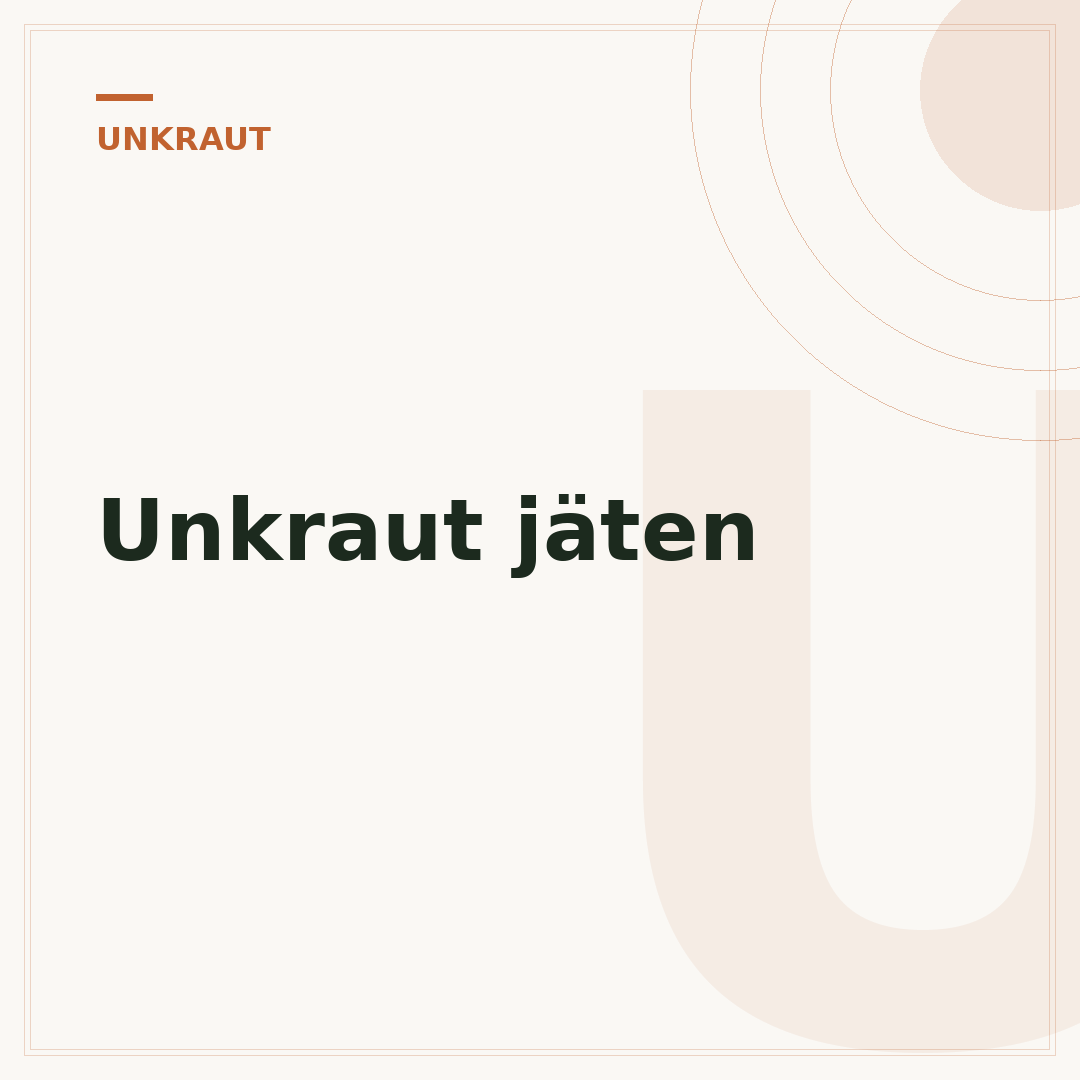 Unkraut jäten