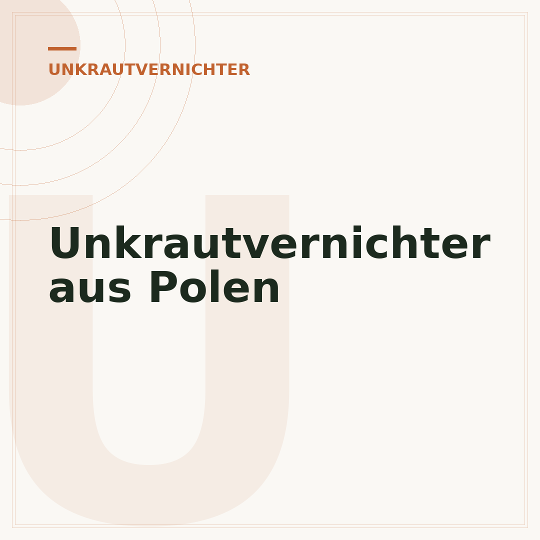 Unkrautvernichter aus Polen