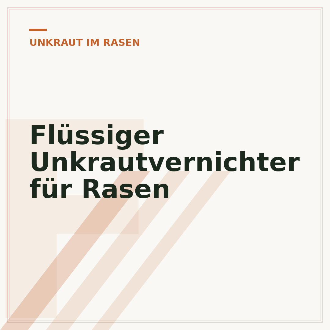 Flüssiger Unkrautvernichter für Rasen