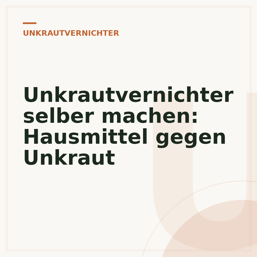 Unkrautvernichter selber machen: Hausmittel gegen Unkraut