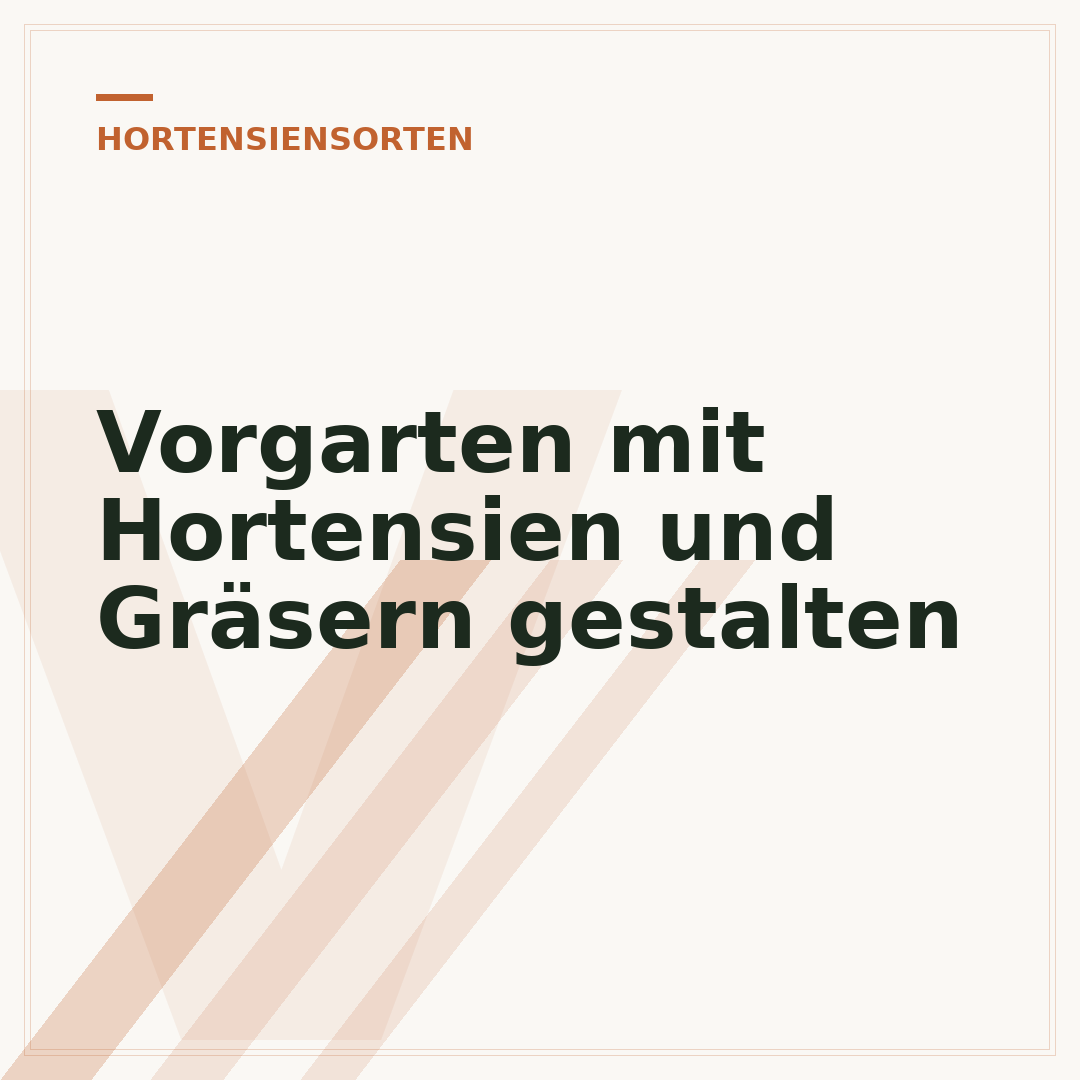 Vorgarten mit Hortensien und Gräsern gestalten