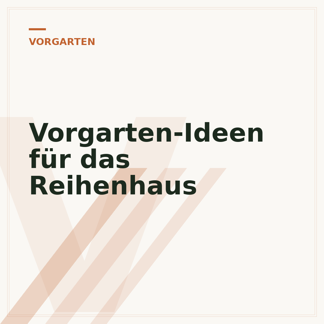 Vorgarten-Ideen für das Reihenhaus