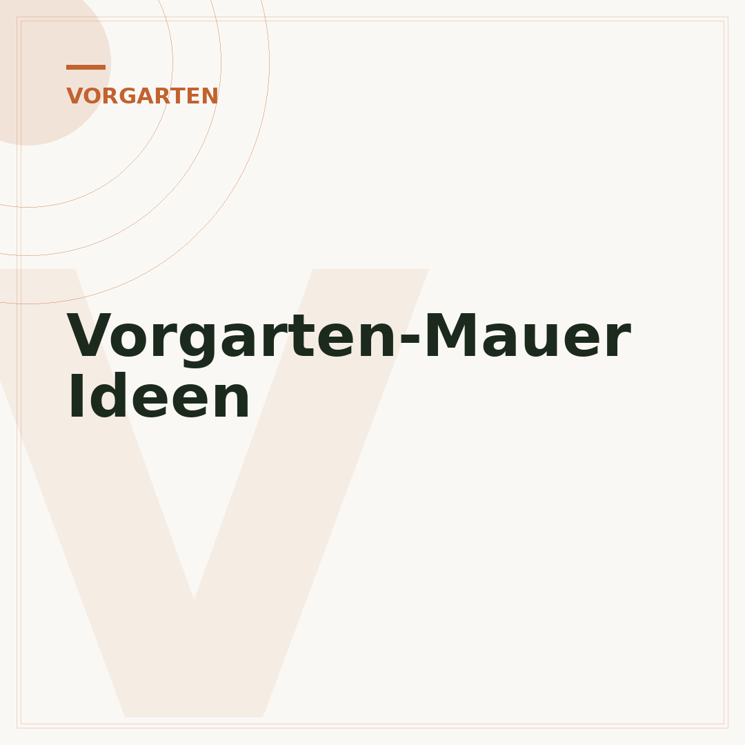 Vorgarten-Mauer Ideen
