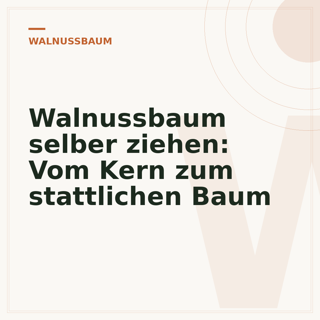 Walnussbaum selber ziehen: Vom Kern zum stattlichen Baum