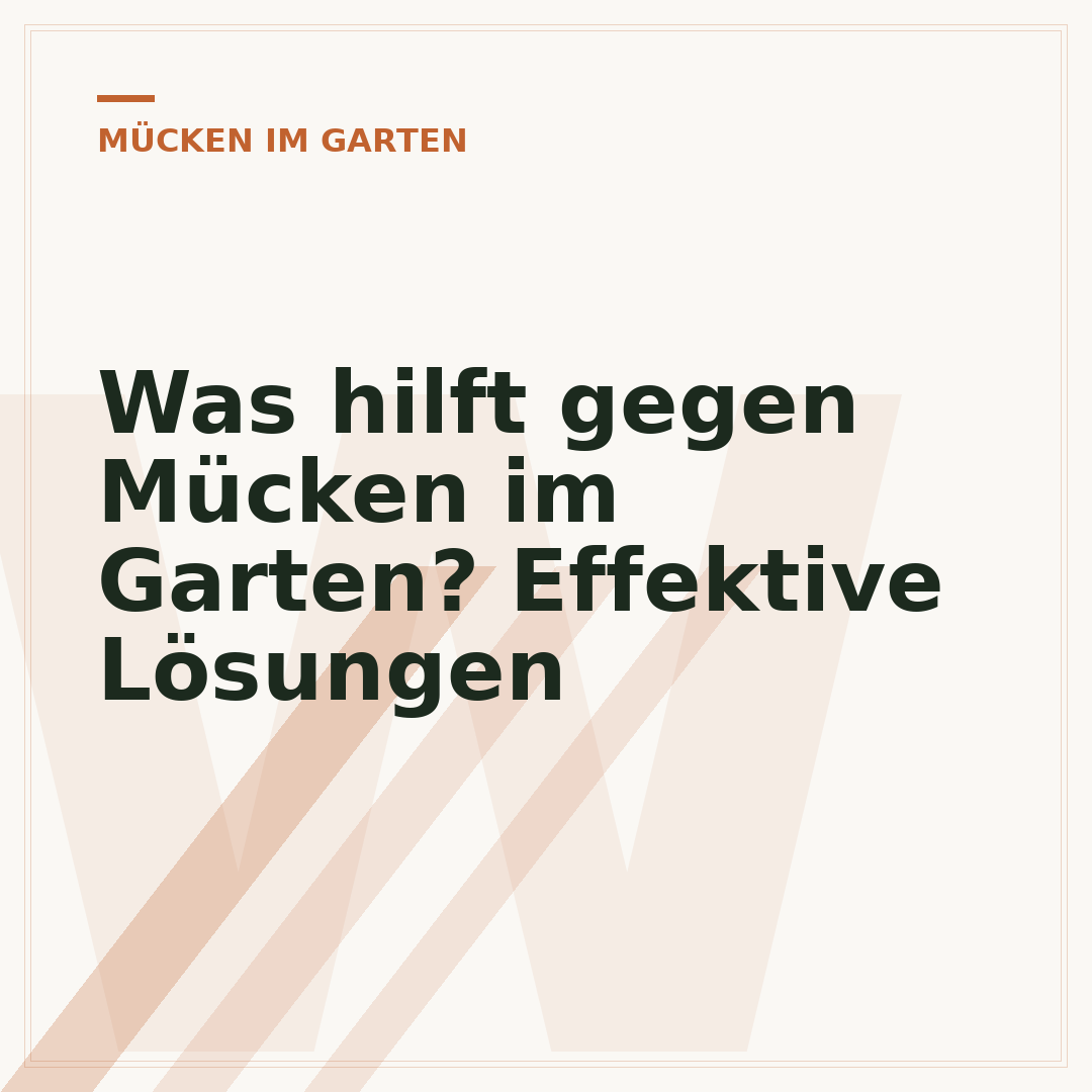 Was hilft gegen Mücken im Garten? Effektive Lösungen