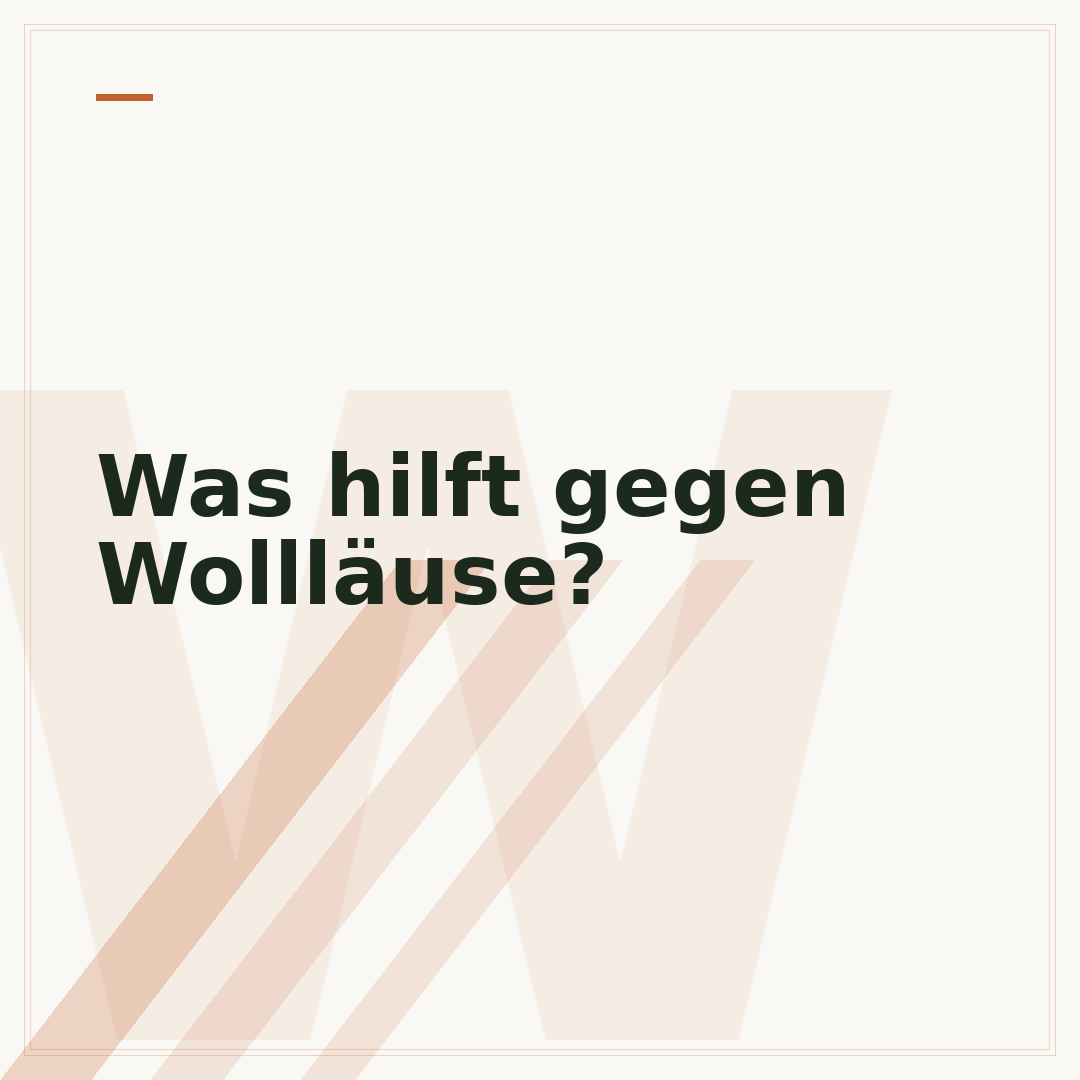 Was hilft gegen Wollläuse?