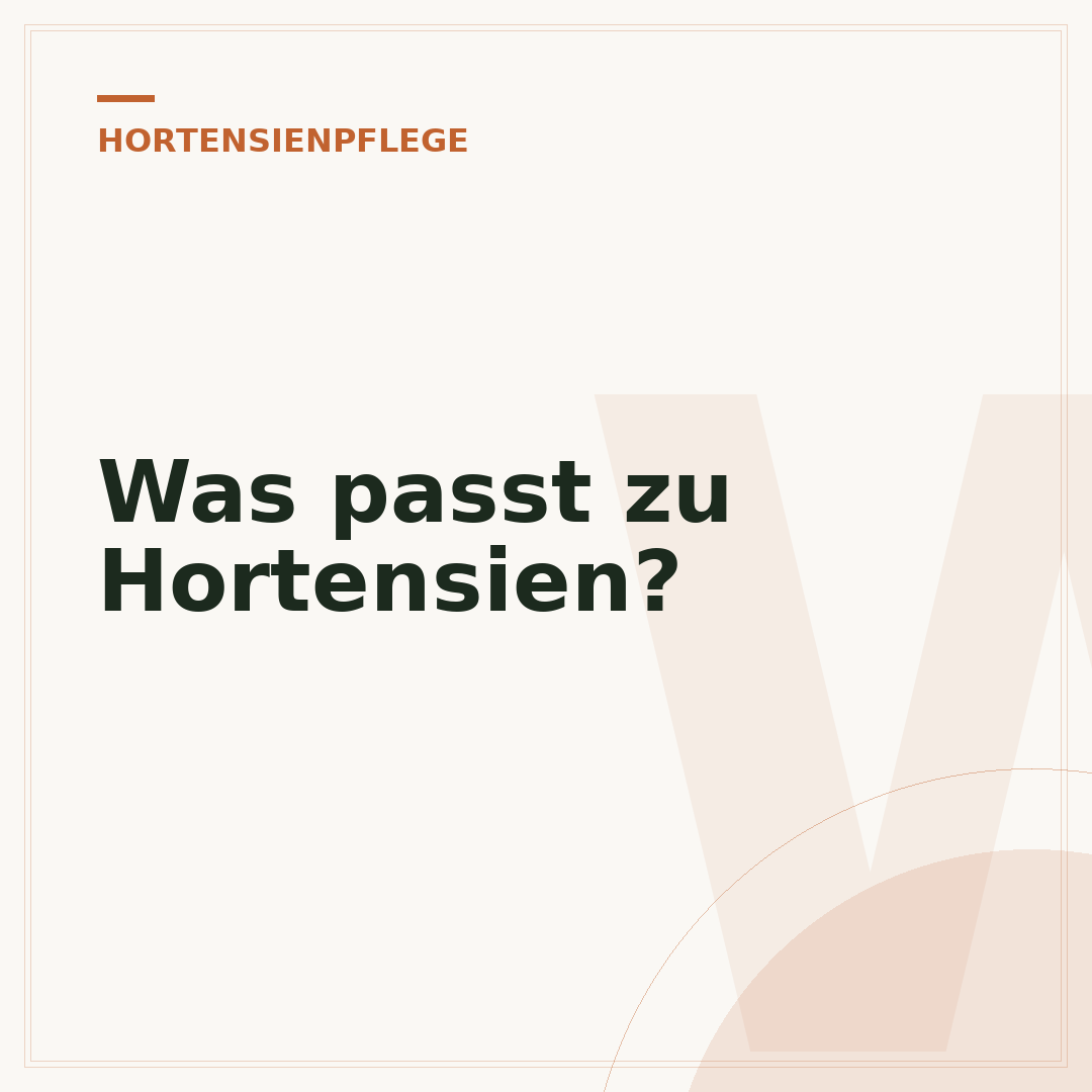 Was passt zu Hortensien?