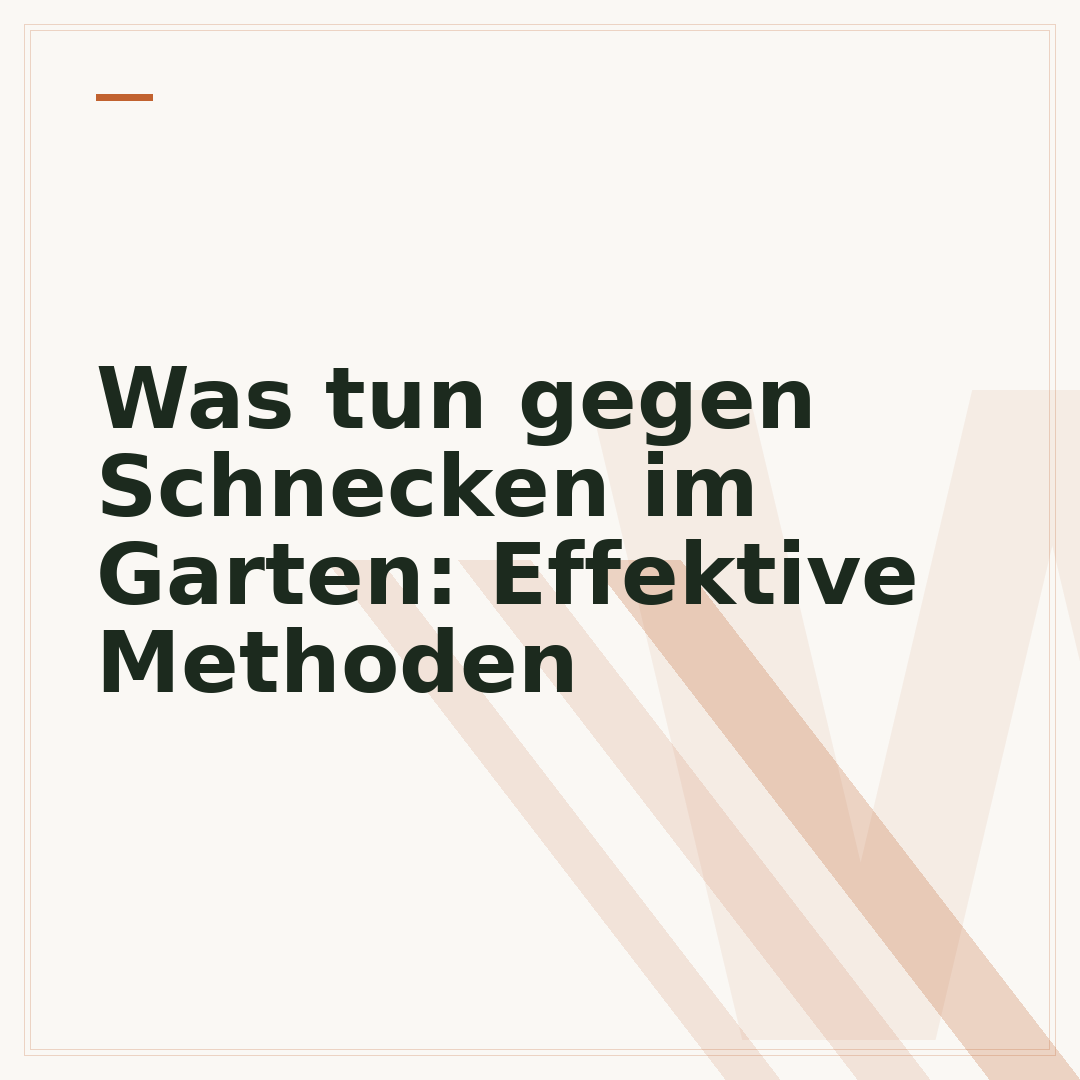 Was tun gegen Schnecken im Garten: Effektive Methoden