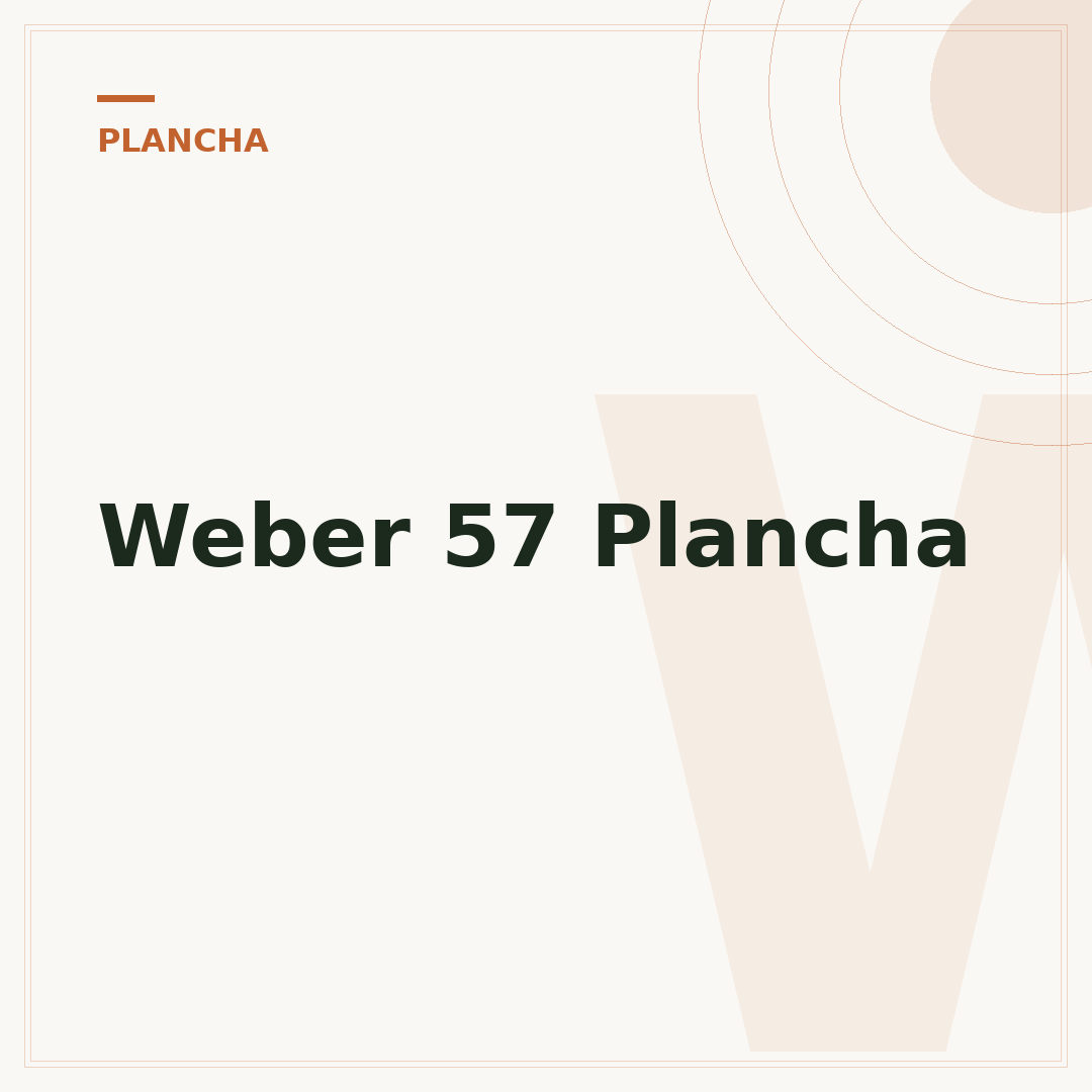 Weber 57 Plancha
