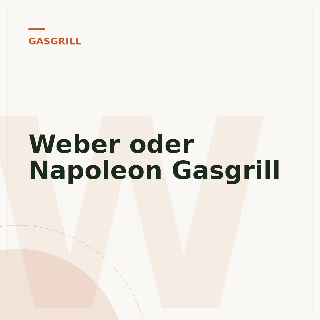 Weber oder Napoleon Gasgrill
