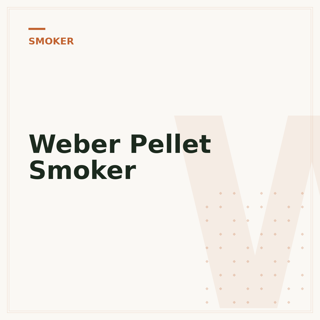 Weber Pellet Smoker
