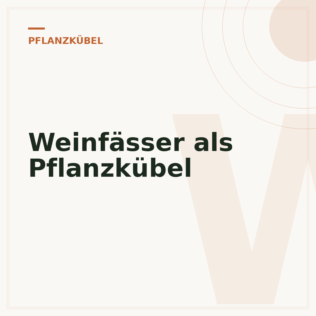 Weinfässer als Pflanzkübel