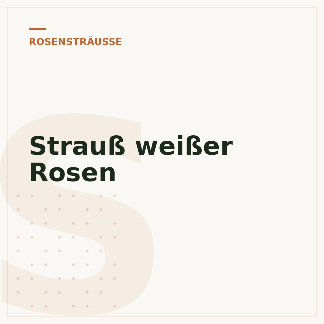 Strauß weißer Rosen