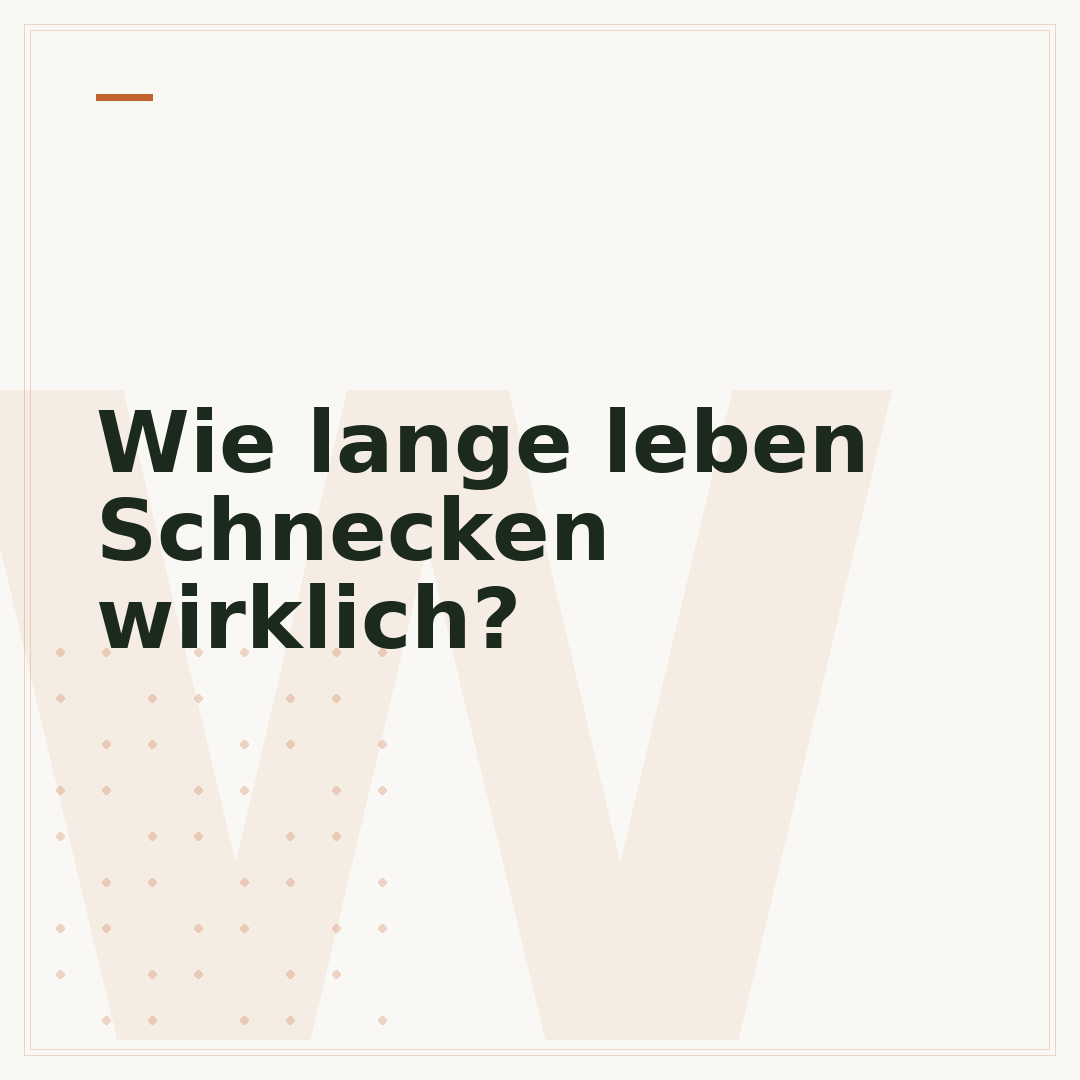 Wie lange leben Schnecken wirklich?