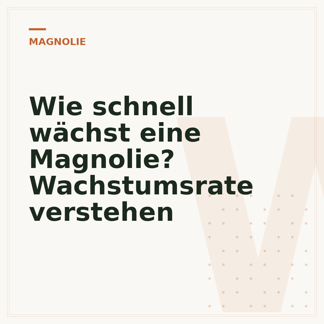 Wie schnell wächst eine Magnolie? Wachstumsrate verstehen