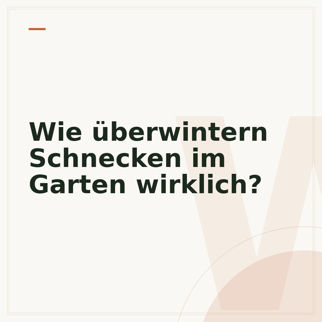 Wie überwintern Schnecken im Garten wirklich?